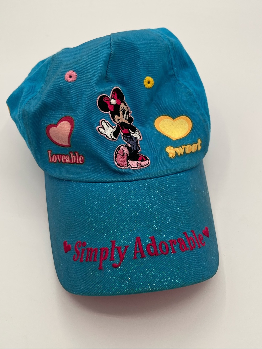 Vintage Disney Minnie Mouse Simply Adorable Girls Adjustable Baseball Hat